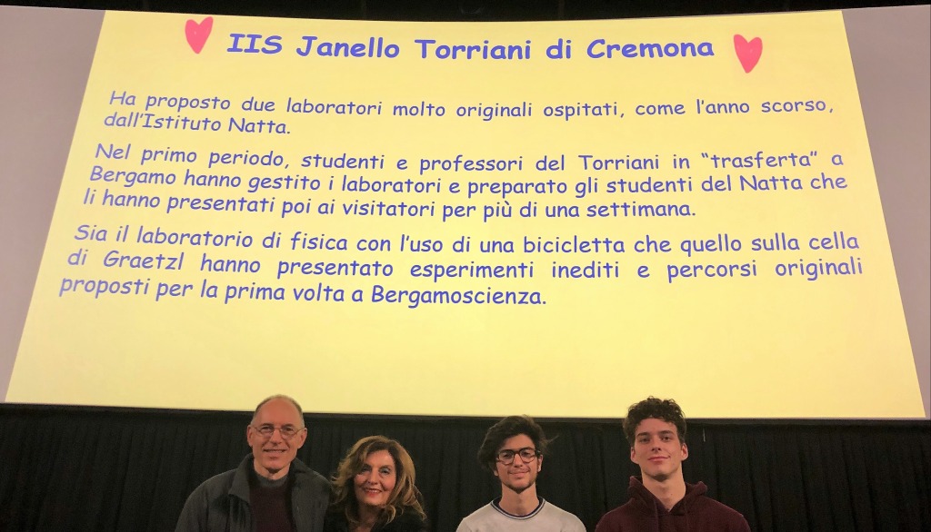 BergamoScienza premia gli studenti e i docenti del Torriani