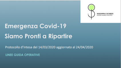 Covid 19 siamo pronti a ripartire